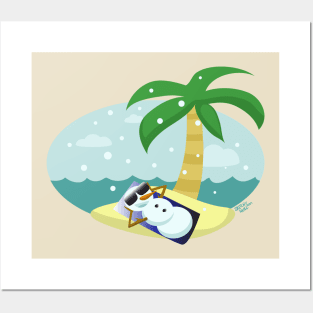 Snowman Vacation Posters and Art